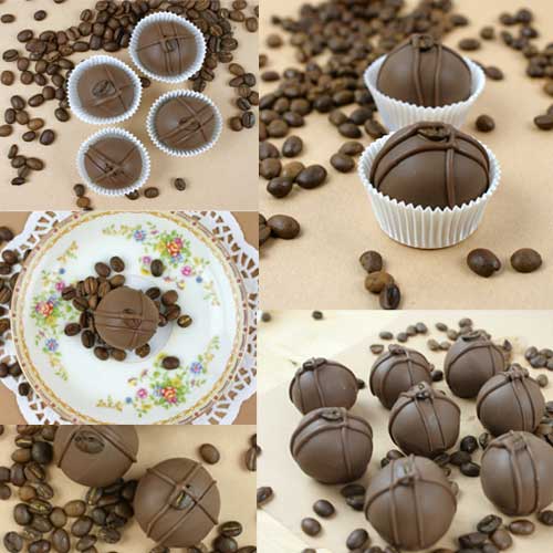 Chocolate Espresso Cake Bites | @candiquik