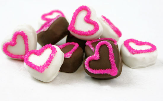 'Love Bites' Heart Cake Bites - blog.candiquik.com