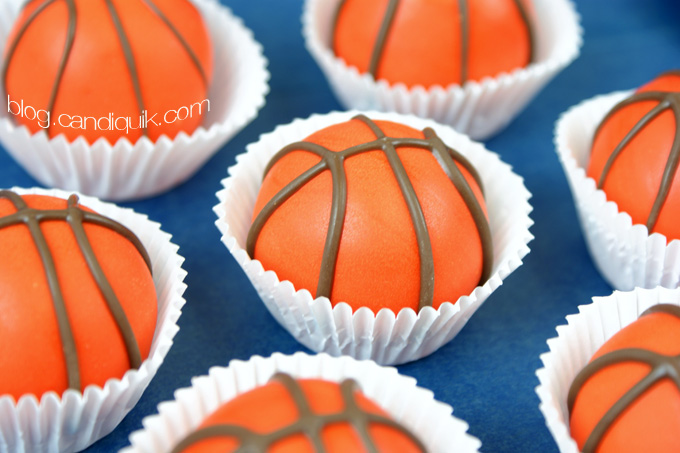 Basketball Cake Balls - @candiquik