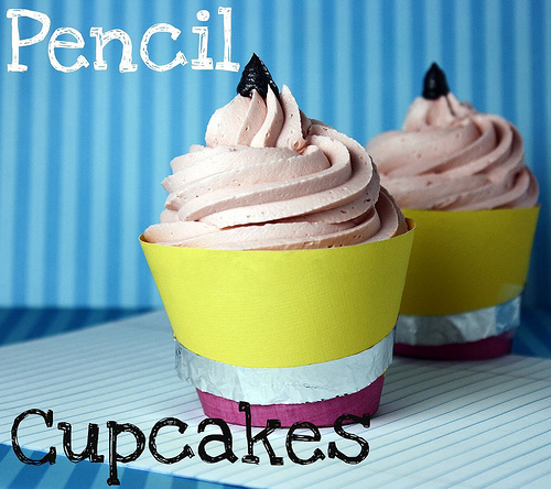 Back to School Pencil Cupcakes