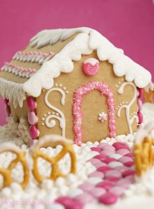 Gingerbread House (made with candy coating vs frosting - soo much easier!) | @candiquik