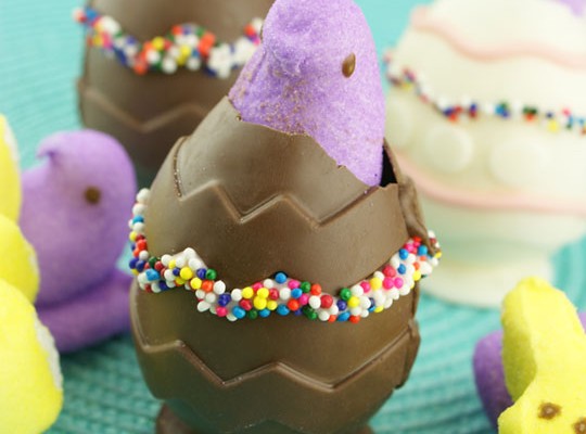 Peeping Peeps in Chocolate Eggs | Miss CandiQuik
