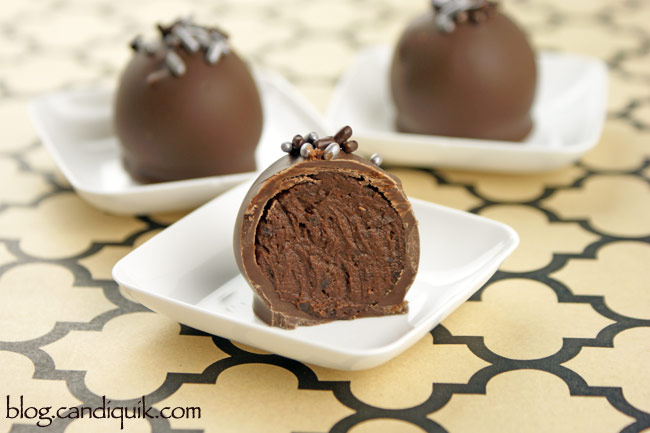Healthy Black Bean Truffles - trust me, they're awesome! @candiquik