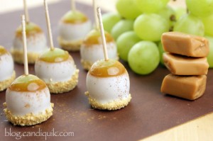 Caramel Apple Pie Grape Poppers by Miss CandiQuik