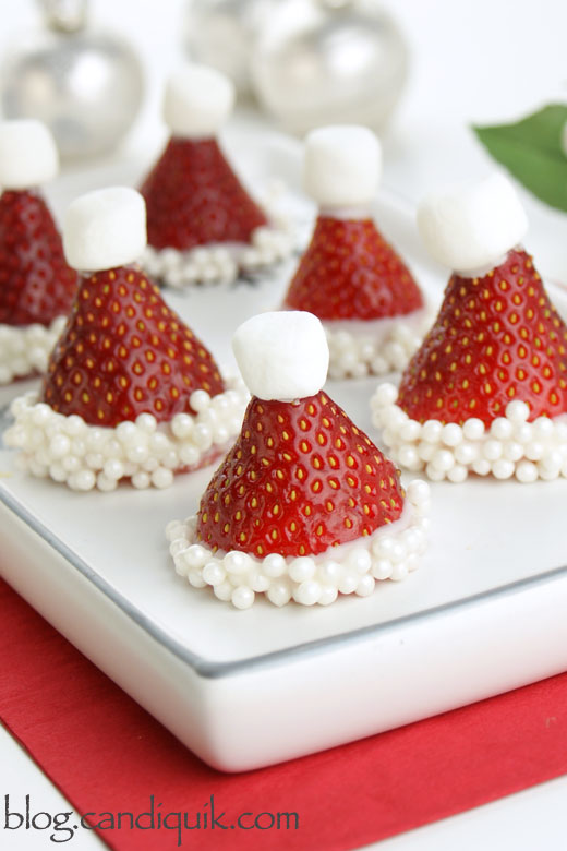 Strawberry Santa Hats - @candiquik