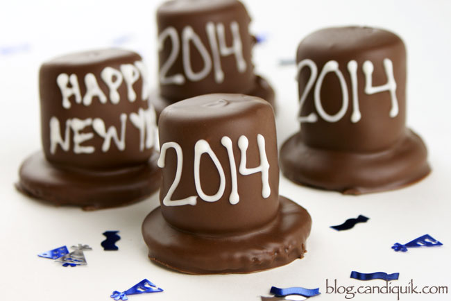 New Years Chocolate Party Hats