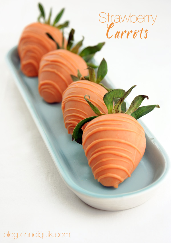 Carrot Chocolate Strawberries - @candiquik