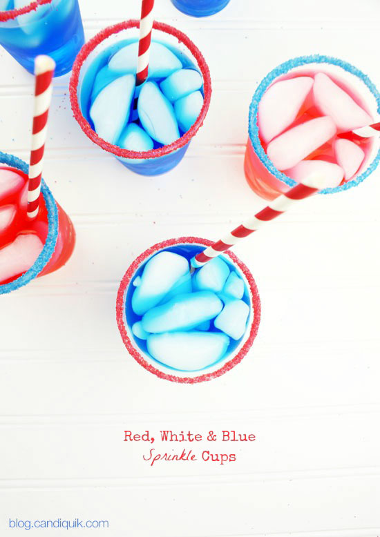 Red, White & Blue Party Sprinkle Cups - blog.candiquik.com