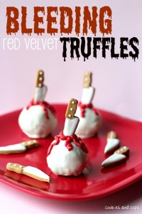 Bleeding Red Velvet Truffles