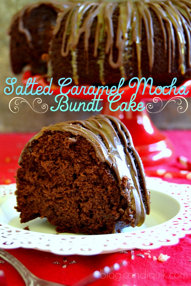 Salted Caramel Mocha Bundt Cake