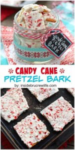 Candy Cane Pretzel Bark